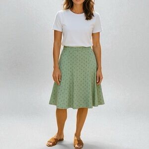 Vintage 90’s April Cornell Floral A-Line Skirt | Size M